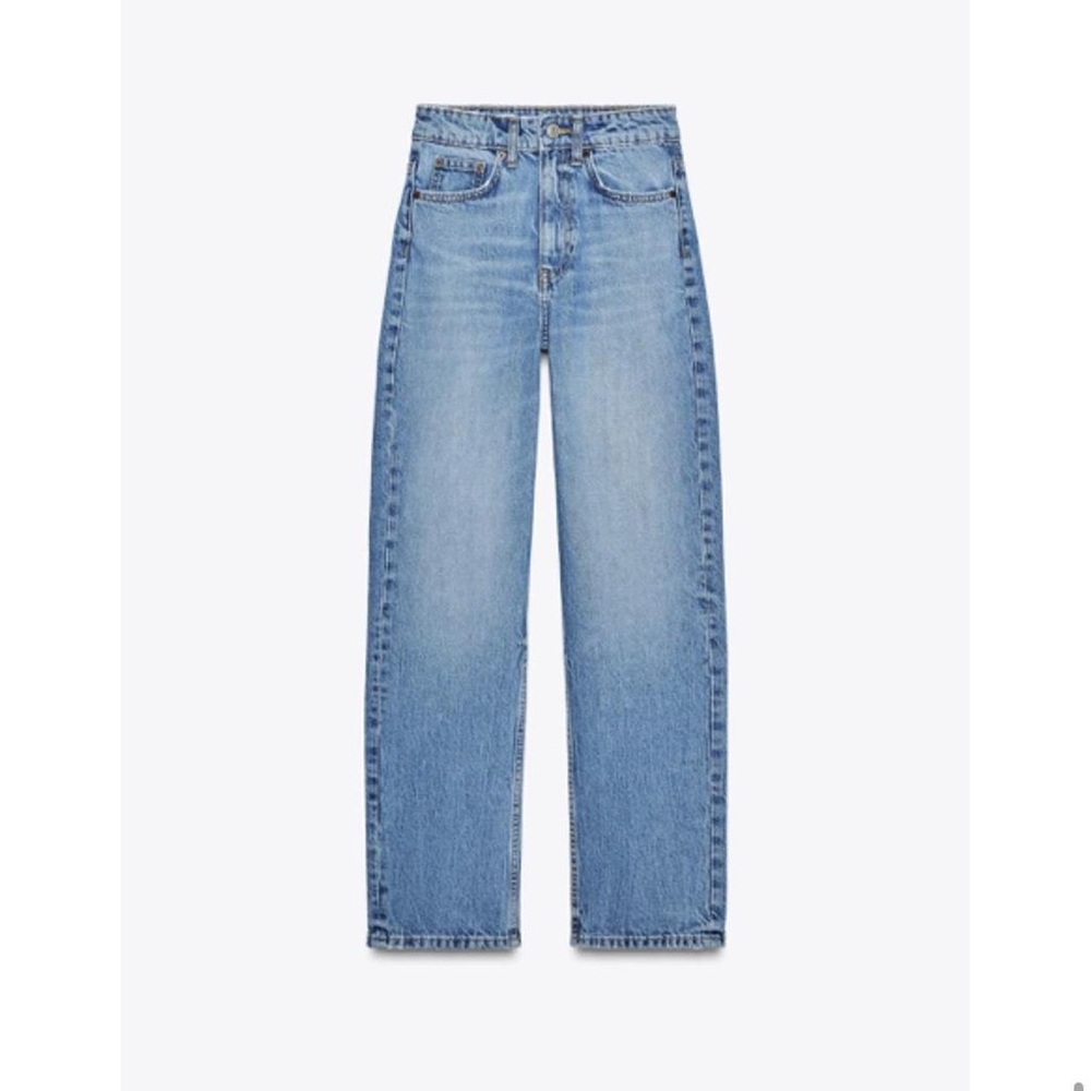 High Rise Straight Mom Jeans - Picture 1 of 4